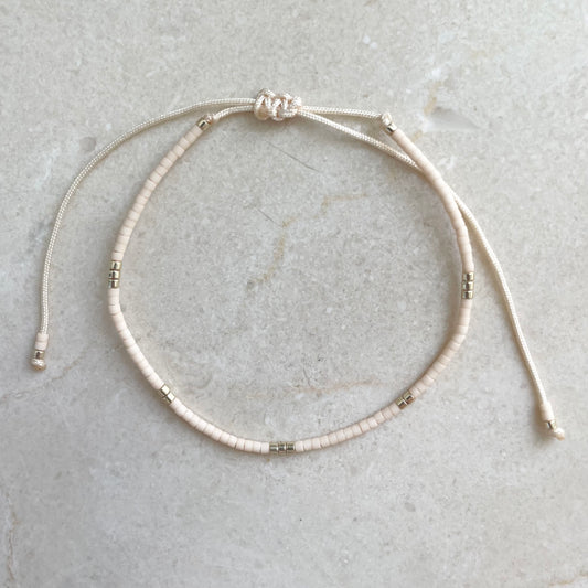 Delica Armband -  Cream