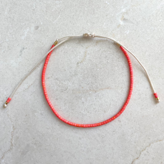 Delica Armband -  Coral