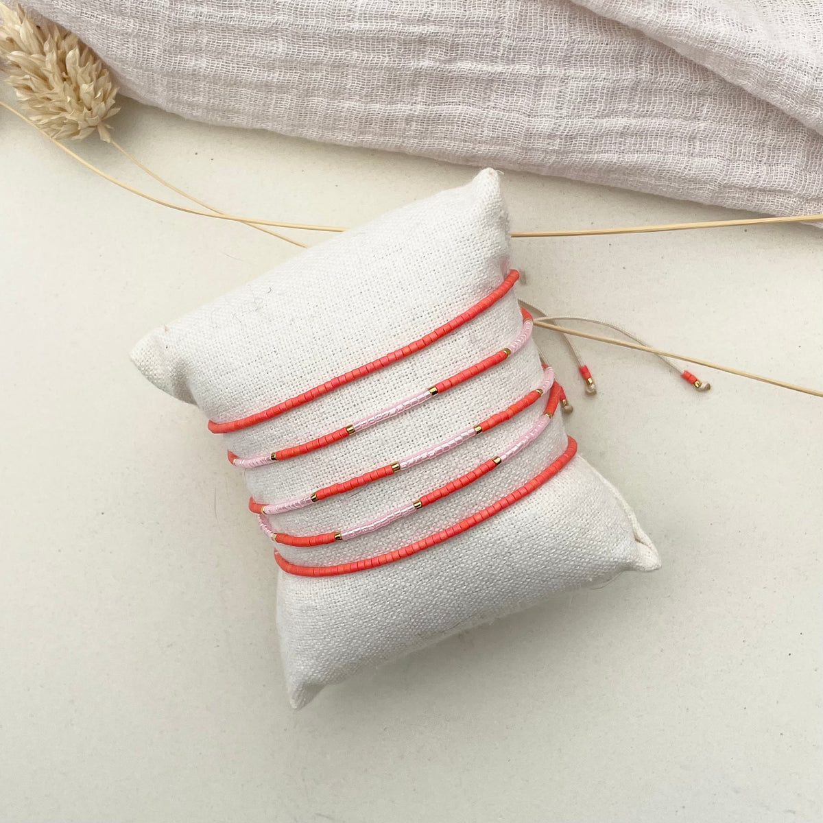 Delica Armband -  Coral