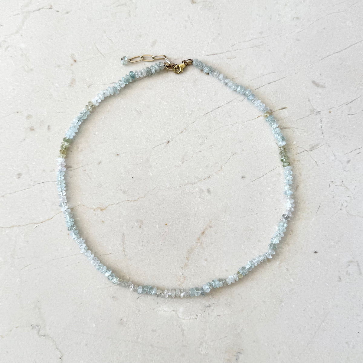 Wave -  Aquamarin Kette