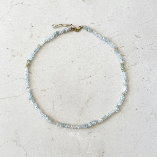 Wave -  Aquamarin Kette
